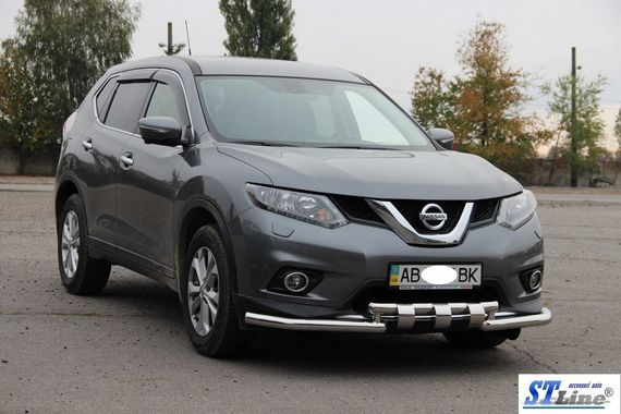 Передній захист ST009-15 (нерж) для Nissan X-trail T32 / Rogue 2014-2021 рр | Зображення 2