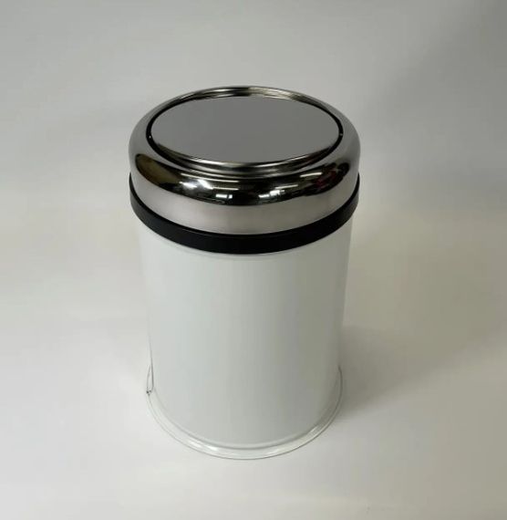 Відро для сміття Maxiflow 8 літрів з кришкою біле 4513.0000B.101.08 | Зображення 4