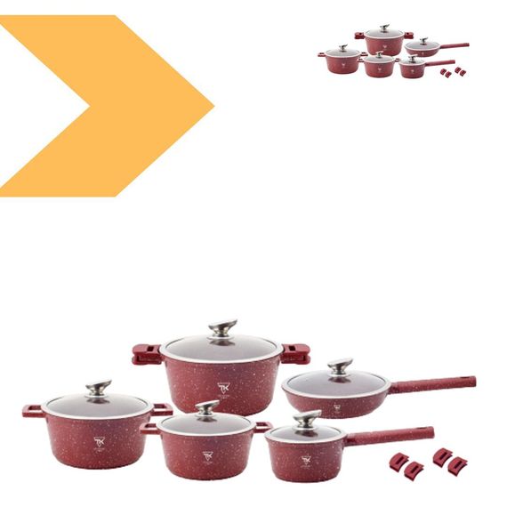 Набір кастрюль Top Kitchen XPRO 25000 чорний (43882-TK00020_2156) | Зображення 1
