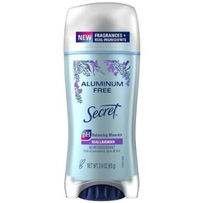 Дезодорант-антиперспірант жіночий Secret Aluminium free solid deodorant Lavander (68 g)