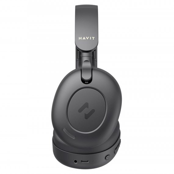 Бездротові навушники з шумопоглинанням HAVIT HV-H655BT PRO ANC  чорні, до 80 год роботи, з чохлом | Зображення 5
