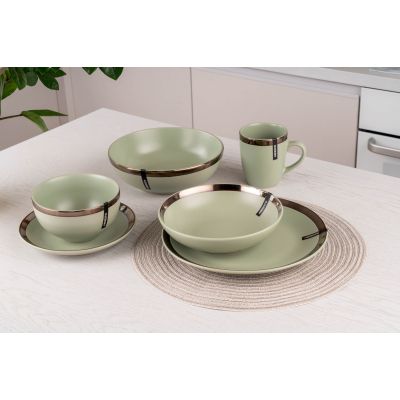 Тарілка Ardesto Liguria Dessert 19 см Green Bay (AR2919LGC) | Зображення 1