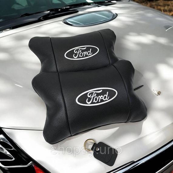 Подушка для водія для авто Ford, Подушка підголівник в подарунок комфорту в авто VB-79 | Зображення 3