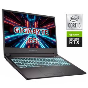 Игровой ноутбук Б-класс Gigabyte G5 KC / 15.6" (1920x1080) IPS / Intel Core i5-10500H (6 (12) ядер по 2.5 - 4.5 GHz) / 16 GB DDR4 / 512 GB SSD NVMe / nVidia GeForce RTX 3060, 6 GB GDDR6, 192-bit / WebCam б/у