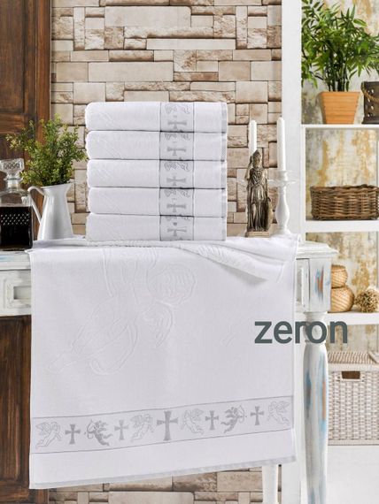 Рушник Zeron 127648 Туреччина 140*70  Махра Білий