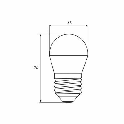 Лампочка Eurolamp LED G45 5W 530 Lm E27 3000K deco 2шт (MLP-LED-G45-05273(Amber)) | Зображення 2