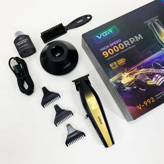 Машинка для стрижки на аккумуляторе VGR V-992, Машинка для стрижки от акб Електромашинка VI-80 | Зображення 9