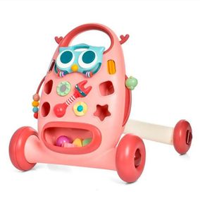 Дитяча каталка-ходунки "Пташка" K5(Pink) рухомі деталі