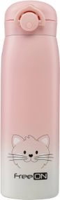 Термопляшка FreeON 480 мл, pink (Від народження)