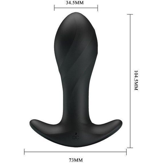 Анальна вібропробка MORTON (чорна) Sex Aura | Зображення 3