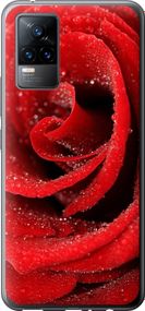 Чехол на Vivo V21E Красная роза "529u-2375-17620"