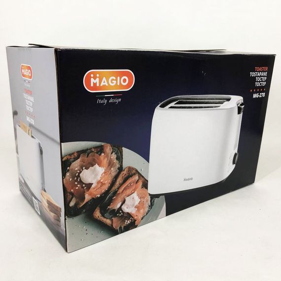 Тостер бытовой вертикальный MAGIO MG-278 830 Вт, Тостер электрический мощный для 2 гренок DN-65 | Зображення 3