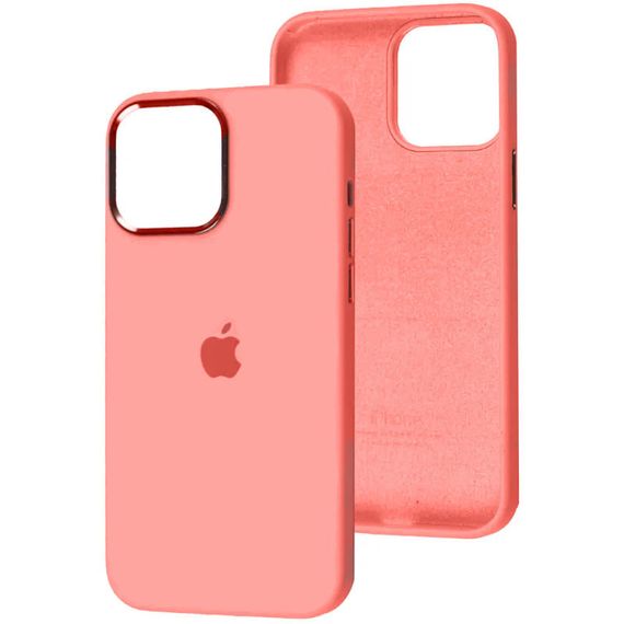Чохол Silicone Case Metal Buttons (AA) для Apple iPhone 12 Pro Max (6.7")