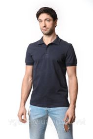 Футболка чоловіча ПОЛО — Темно-сірий із манжетом із МІКРОЛАКОСТИ L