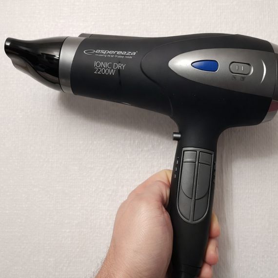 Фен для волос Esperanza EBH005K, 2200 Вт, ионизация, диффузор, концентратор, холодный воздух | Зображення 2