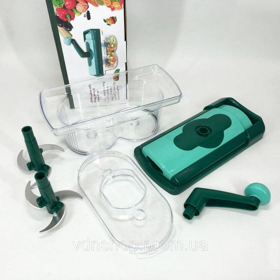 Овощерезка с насадкой для измельчения, Кухонні подрібнювачі овочів, Шинківка з контейнером MS-32 | Зображення 3