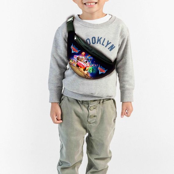 Набор детский Тачки Молния Маквин рюкзак 36х27см сумка-бананка,кружка с принтом для мальчика (01596) | Зображення 2