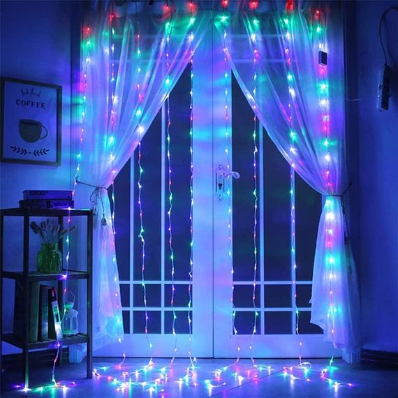 Гірлянда-водоспад Xmas LED 3 м × 1,5 м 240 М-2 Мультикольорова XPRO (47662-7598_300) | Зображення 3