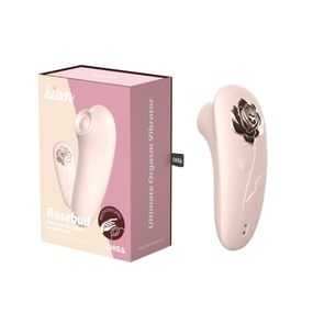 Стимулятор с пульсацией для клитора Chisa Kissen Rosebud персиковый Sex Aura