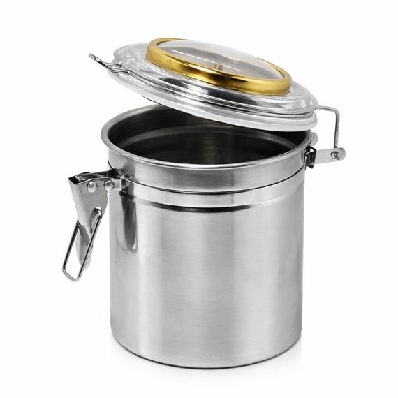 Контейнер Для Зберігання Тютюну З Гігрометром Metal Jar Large 400мл | Зображення 1