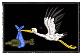 Шеврон Лелека Мінометник