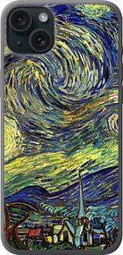 Чохол на iPhone 15 Plus Вінсент Ван Гог. Зіркова ніч із силікону FCh_004993