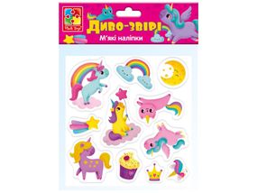 Набір для творчості Мякі наліпки. Диво-звірі Vladi Toys VT4210-07 Різнокольоровий shop (4820234763498)
