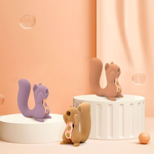 Вакуумний вібратор у формі білочки Sweet Em, фіолетовий Sex Aura | Зображення 5