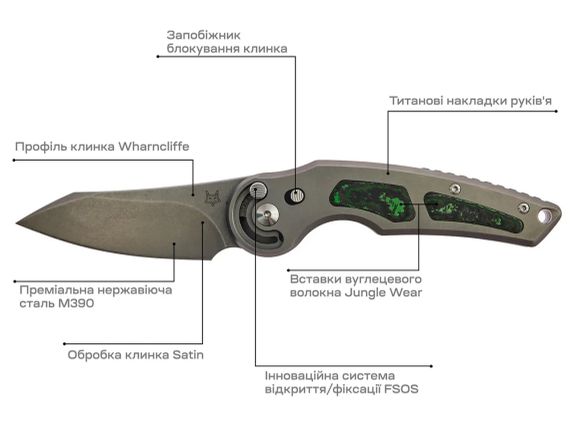 Ніж Fox Jupiter Titanium Jungle Wear CF | Зображення 7