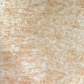 Декоративна 3D панель самоклейка під цеглу Бежевий мармур 700х770х3мм (062-3) SW-00000694