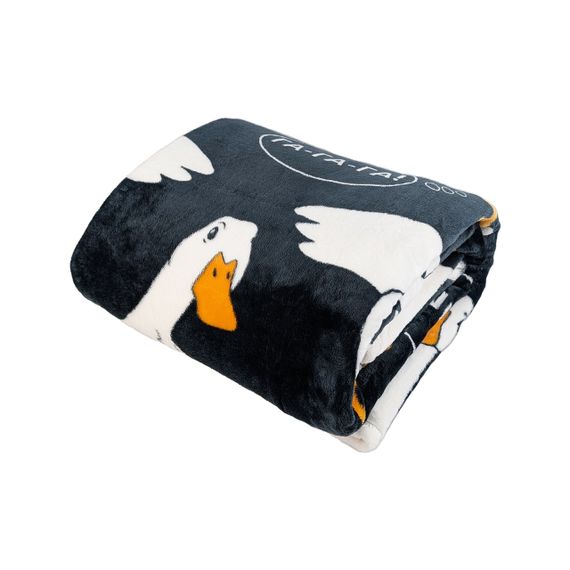 Плед флісовий Гуси Чорний Love You 150 x 200 см | Зображення 1