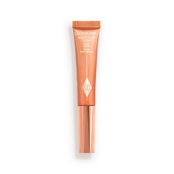 Кремовий хайлайтер-румяна Charlotte Tilbury Beauty light wand - Peachgasm (12 ml)