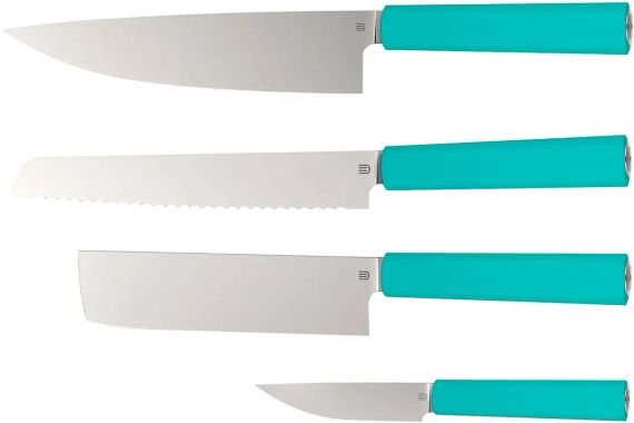 Набір кухонних ножів Butterfork Purest Set Turquoise Green
