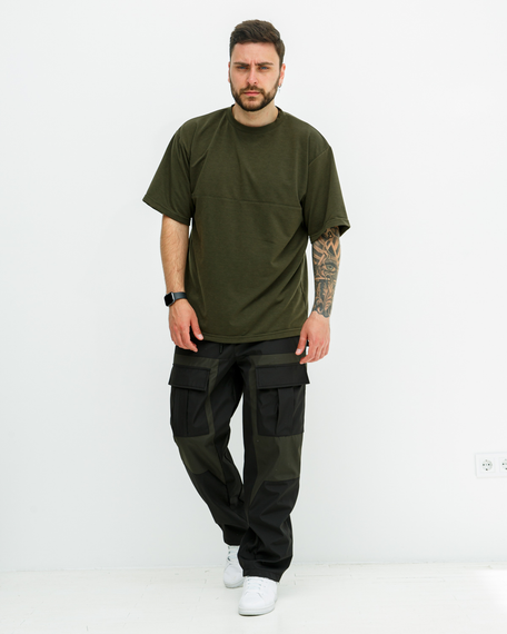 Штаны карго Лейкерс зелено-черный S L | Зображення 1