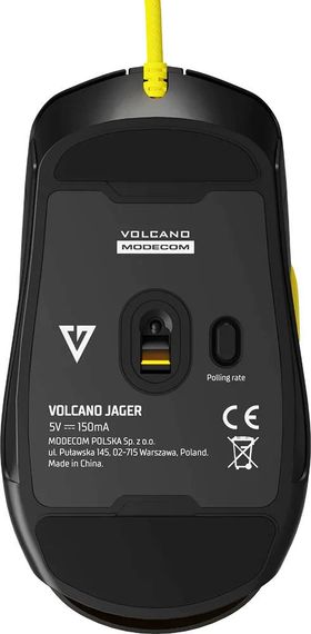 Мишка  Modecom Jager Volcano, ігрова, 12400dpi., 7кн.,RGB, Hot-Swap, custom., чорна