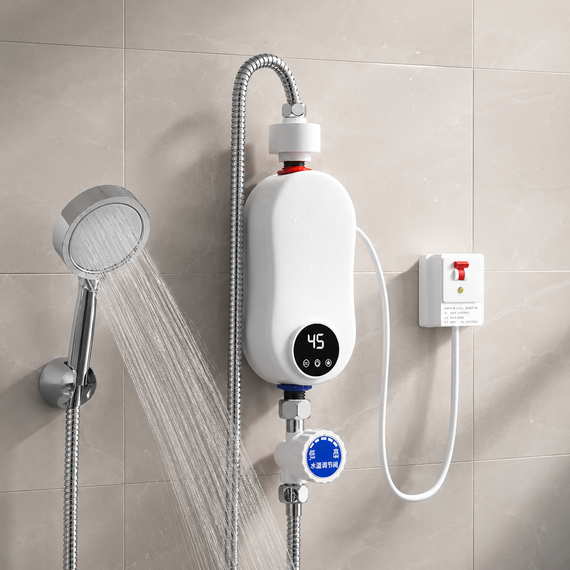 Проточний водонагрівач с душем Electric water heater RYK-007/212