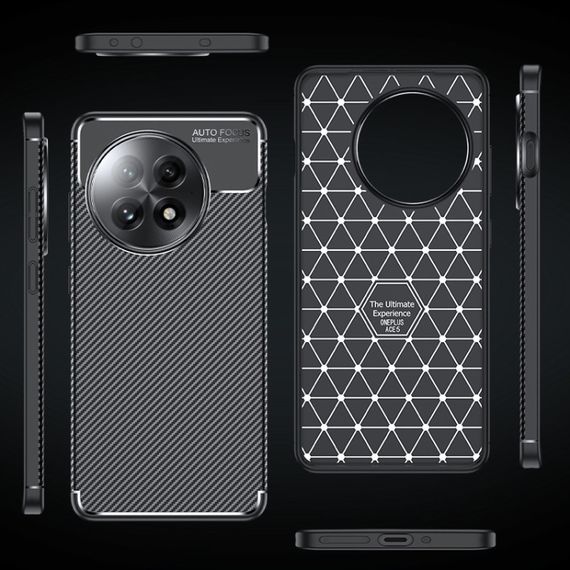 Противоударний чохол AutoFocus Leather OnePlus Ace 5 чорний | Зображення 1