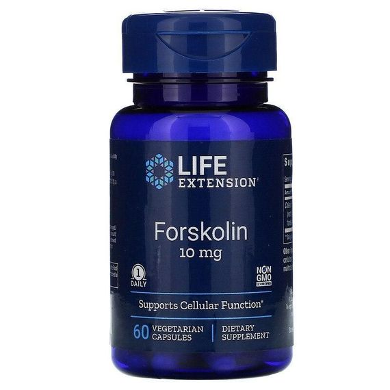 Экстракт для похудения Life Extension Forskolin 10 mg 60 Veg Caps LEX-15446