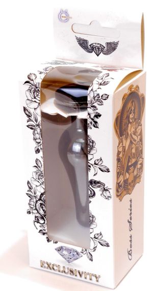 Анальний затор Boss Series - Jewellery Dark Silver BUTT PLUG Black, BS6400056 Sex Aura | Зображення 7