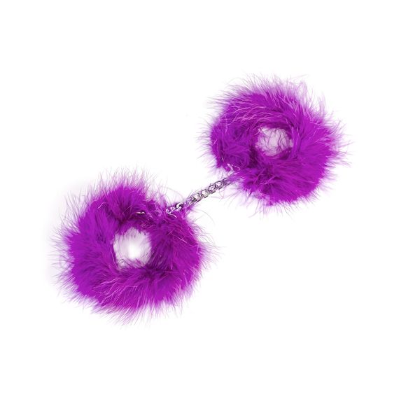 Наручники - Secret Play Feather Handcuffs Purple Sex Aura | Зображення 2