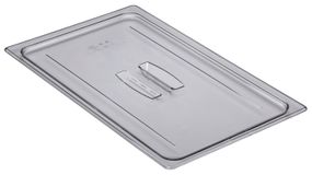 Крышка плоская с ручкой из прозрачного поликарбоната для гастроемкости Cambro, GN 1/1 (530х325 мм)