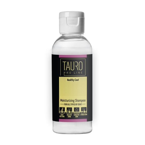 Для всіх типів шерсті собак і кішок. Зволоження та відновлення Healthy Coat Moisturizing shampoo 65 ml