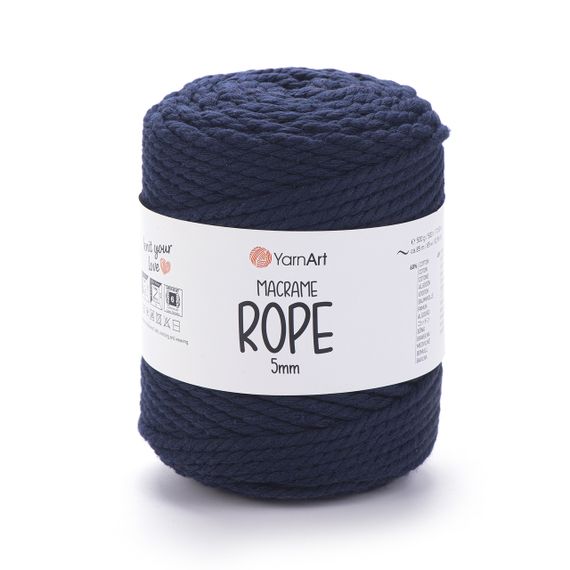 Пряжа YarnArt Macrame Rope 5 мм 784 бавовняний шнур для макраме, панно та кашпо