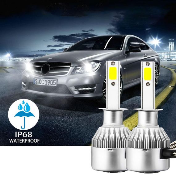 Комплект автомобильных LED ламп C6 H1 2шт, 36W / Светодиодные автолампы для фар | Зображення 1