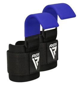 Гаки для тяги на зап'ястя RDX W5 Gym Hook Strap Blue Plus (WAN-W5U+)