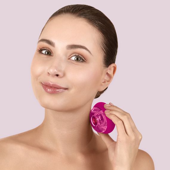 Масажер для обличчя та тіла GESKE Sonic Cool&Warm Face and Body Massager 9в1 magenta | Зображення 3