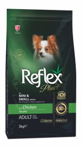 Корм Reflex Plus Dog Adult Mini & Small Breeds Chicken сухий з куркою для дорослих собак малих порід 3 кг