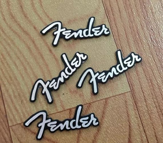 Деколь логотип Fender наклейка для комбіка Fender Champion комбопідсилювача або електрогітари | Зображення 1