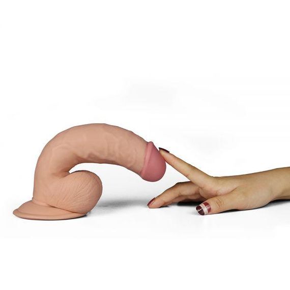 Реалістичний вібратор із виносним пультом керування 7.5" The Ultra Soft Dude, Flesh Vibrating Sex Aura | Зображення 4