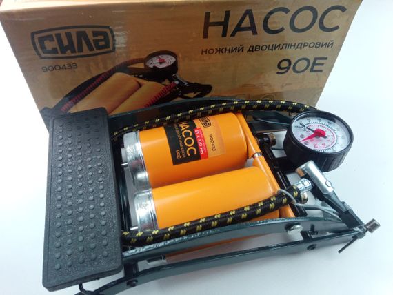 Насос ножний СИЛА (900433) двоциліндровий | Зображення 1